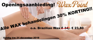 Wax aanbieding december